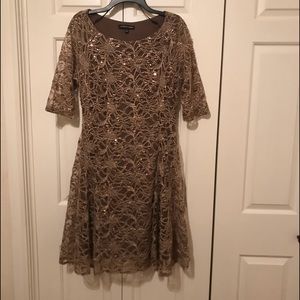 Beautiful fully lace with sequins dress